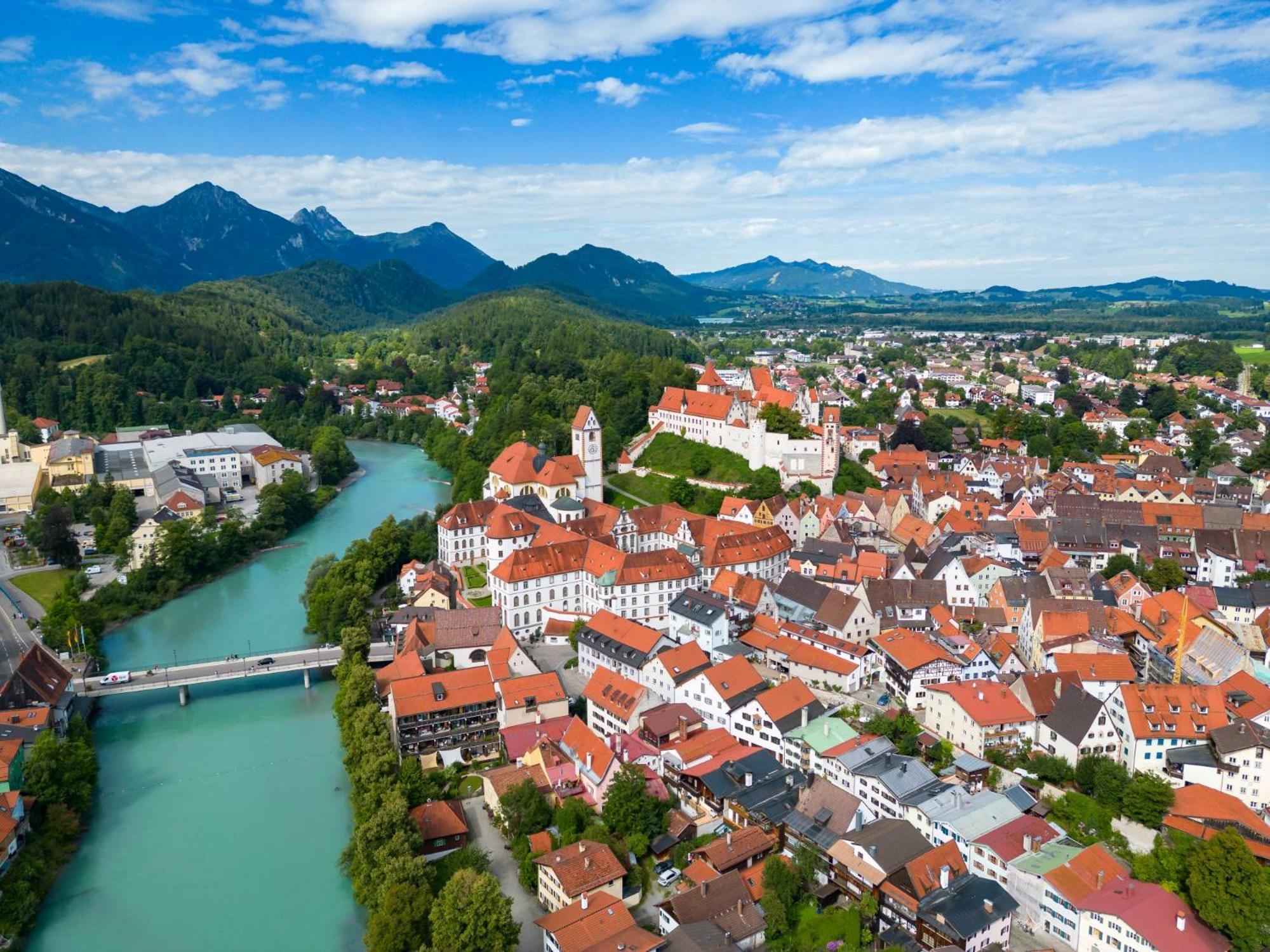 Ferienwohnung Herzstueck Im Haus Schlossblick Füssen Extérieur photo